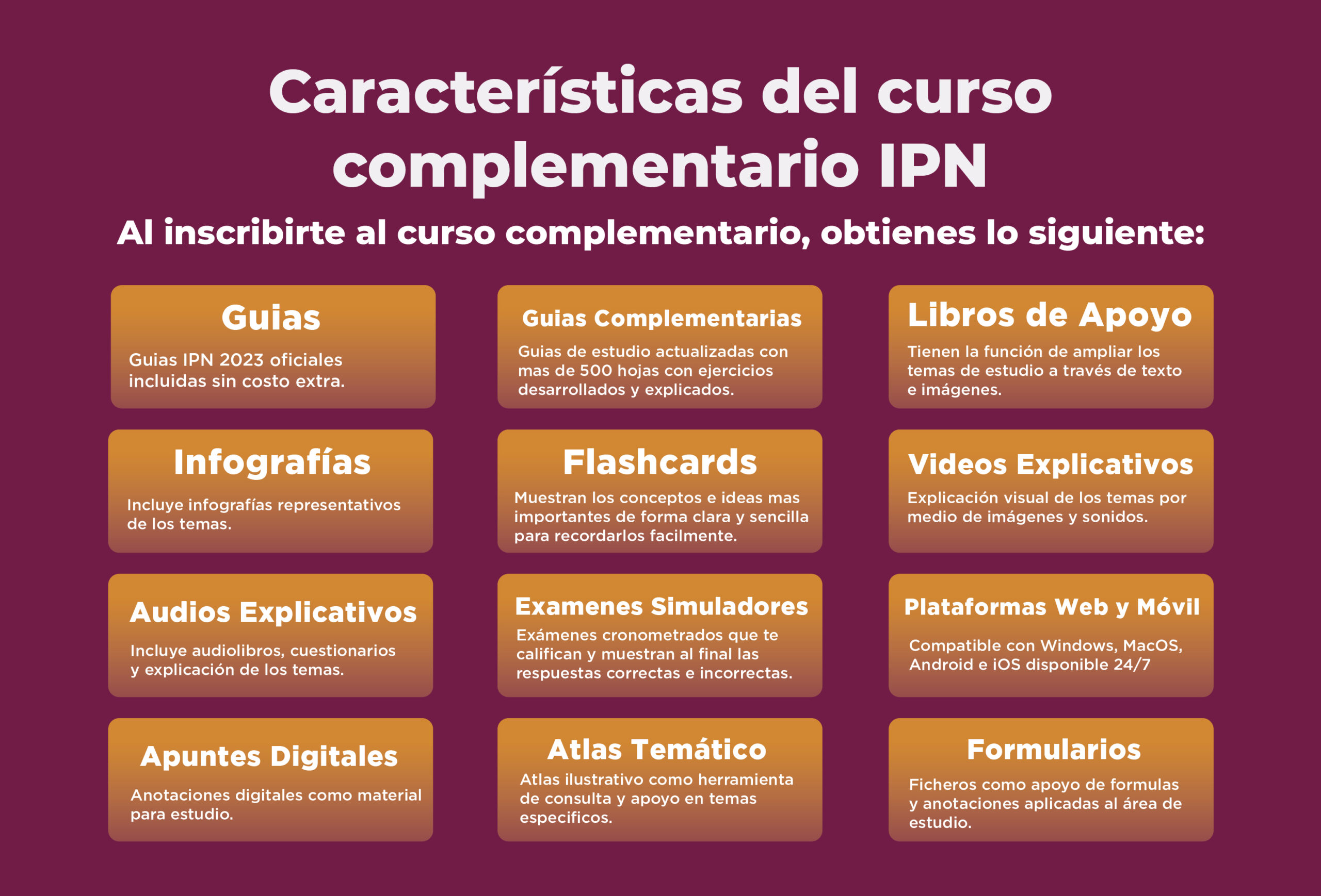 Características del curso